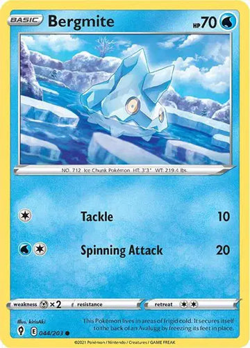 Sword & Shield Evolving Skies 044/203 Bergmite