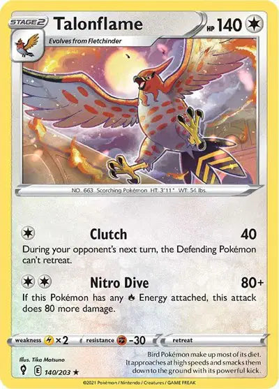 Sword & Shield Evolving Skies  140/203 Talonflame