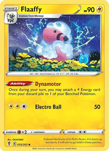 Sword & Shield Evolving Skies 055/203 Flaaffy