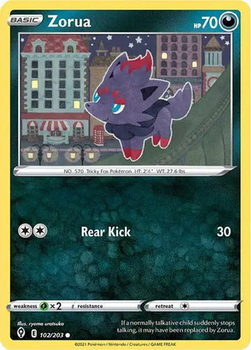 Sword & Shield Evolving Skies 102/203 Zorua