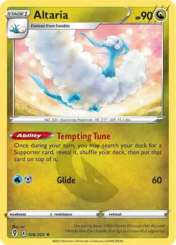 Sword & Shield Evolving Skies 106/203 Altaria