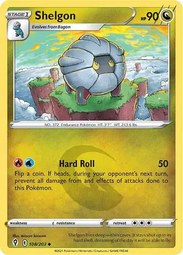 Sword & Shield Evolving Skies 108/203 Shelgon