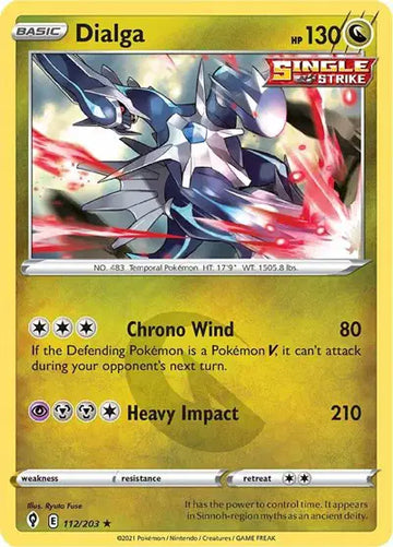 Sword & Shield Evolving Skies 112/203 Dialga