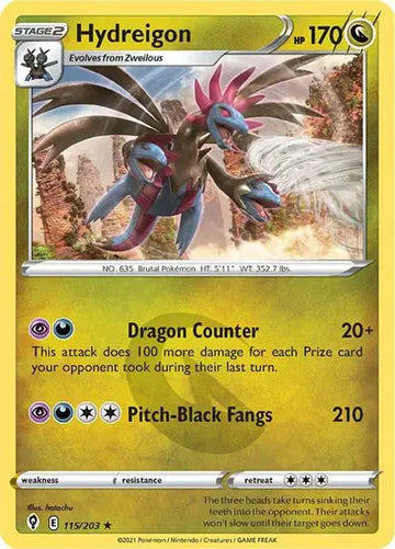 Sword & Shield Evolving Skies 115/203 Hydreigon