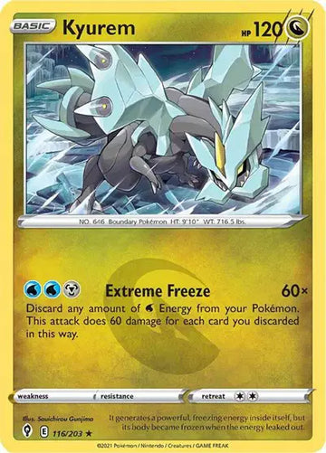 Sword & Shield Evolving Skies 116/203 Kyurem