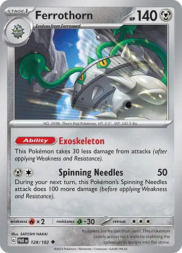 Scarlet & Violet Paradox Rift : 128/182 - Deoxys - Holo Rare Reverse Holo