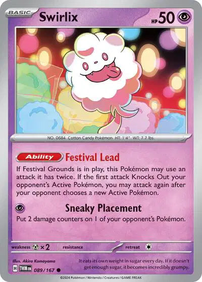 Scarlet & Violet: Twilight Masquerade : 089/167 - Swirlix - Common
