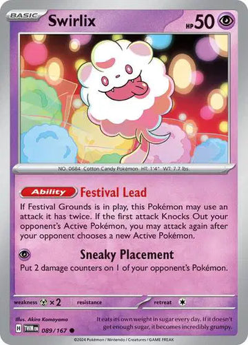Scarlet & Violet: Twilight Masquerade : 089/167 - Swirlix - Common